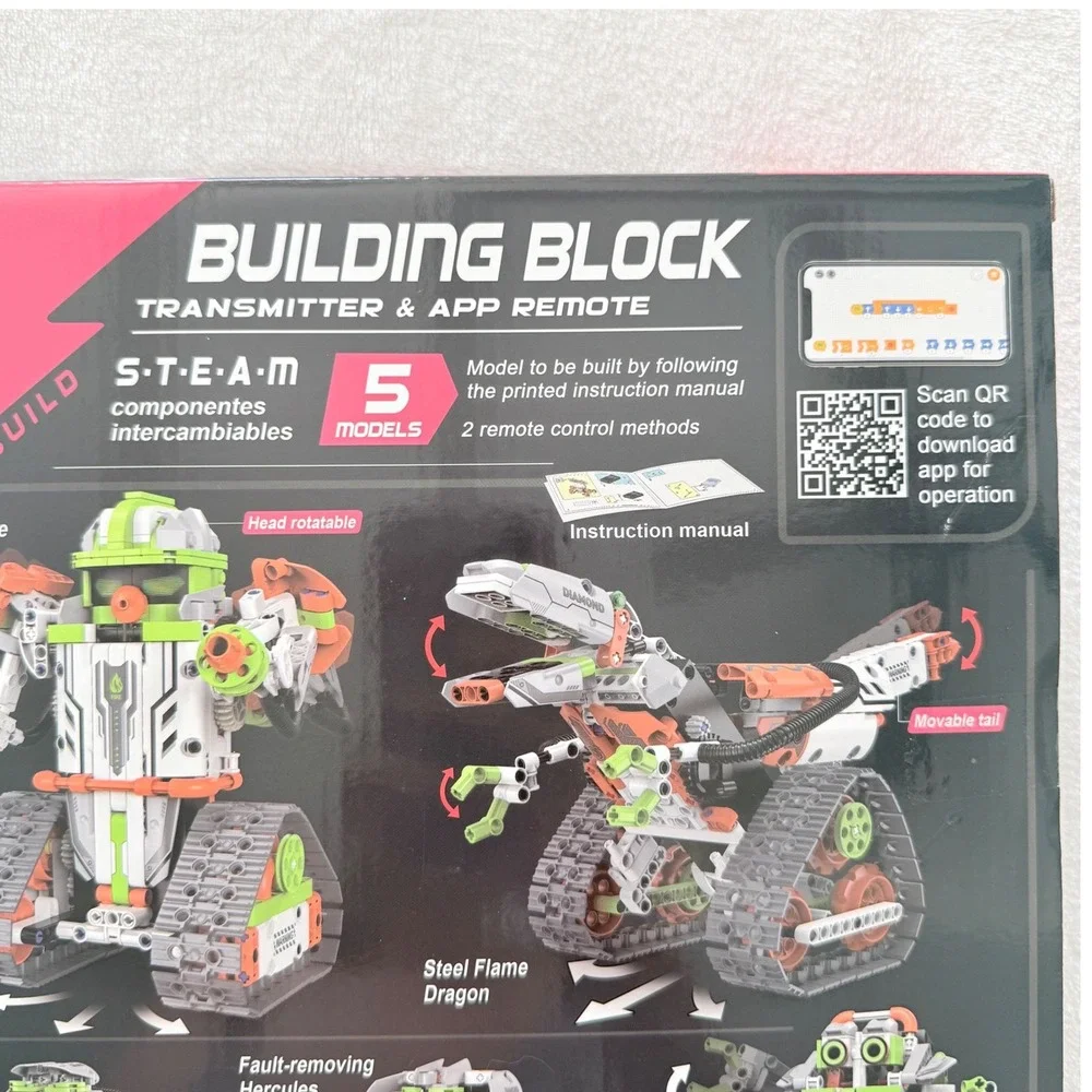 KeeYee World Building Block Robot 5-in-1 K96178 539pc App Remote Control Set